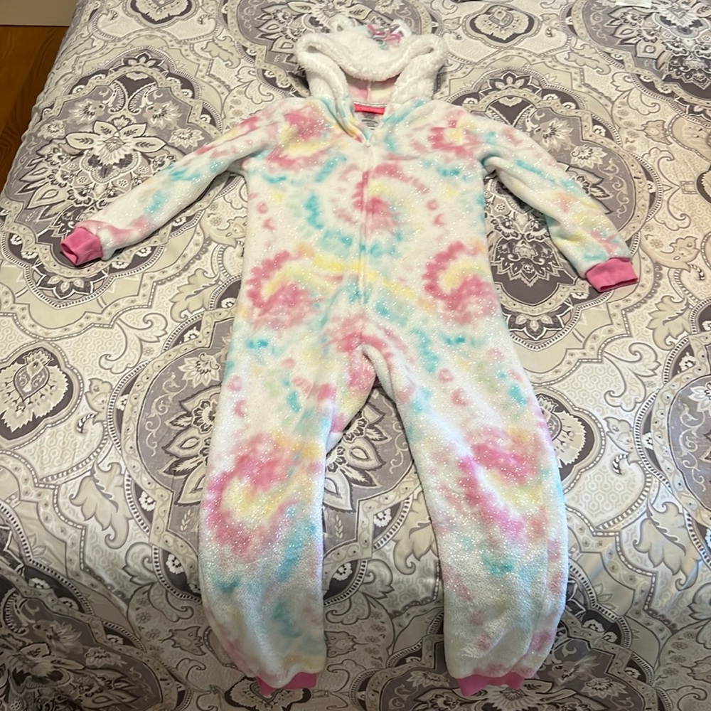 Girls Unicorn Blanket Sleeper Jumper size XS 5/6